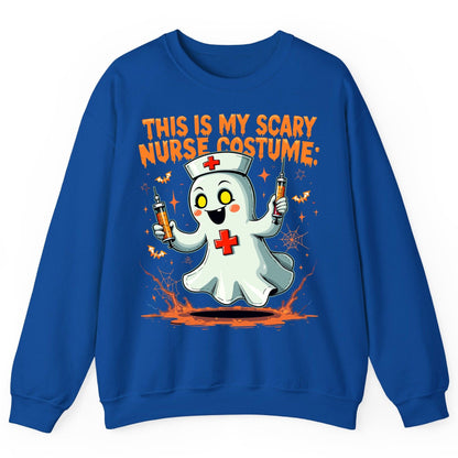 This Is My Scary Nurse Costume ghost nurse Sweatshirt Royal product mockup