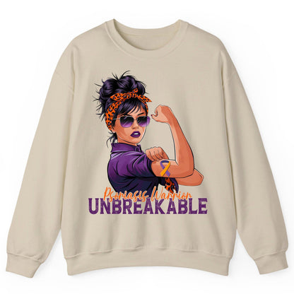 Psoriasis Warrior Unbreakable psoriasis awareness Sweatshirt Sand product mockup