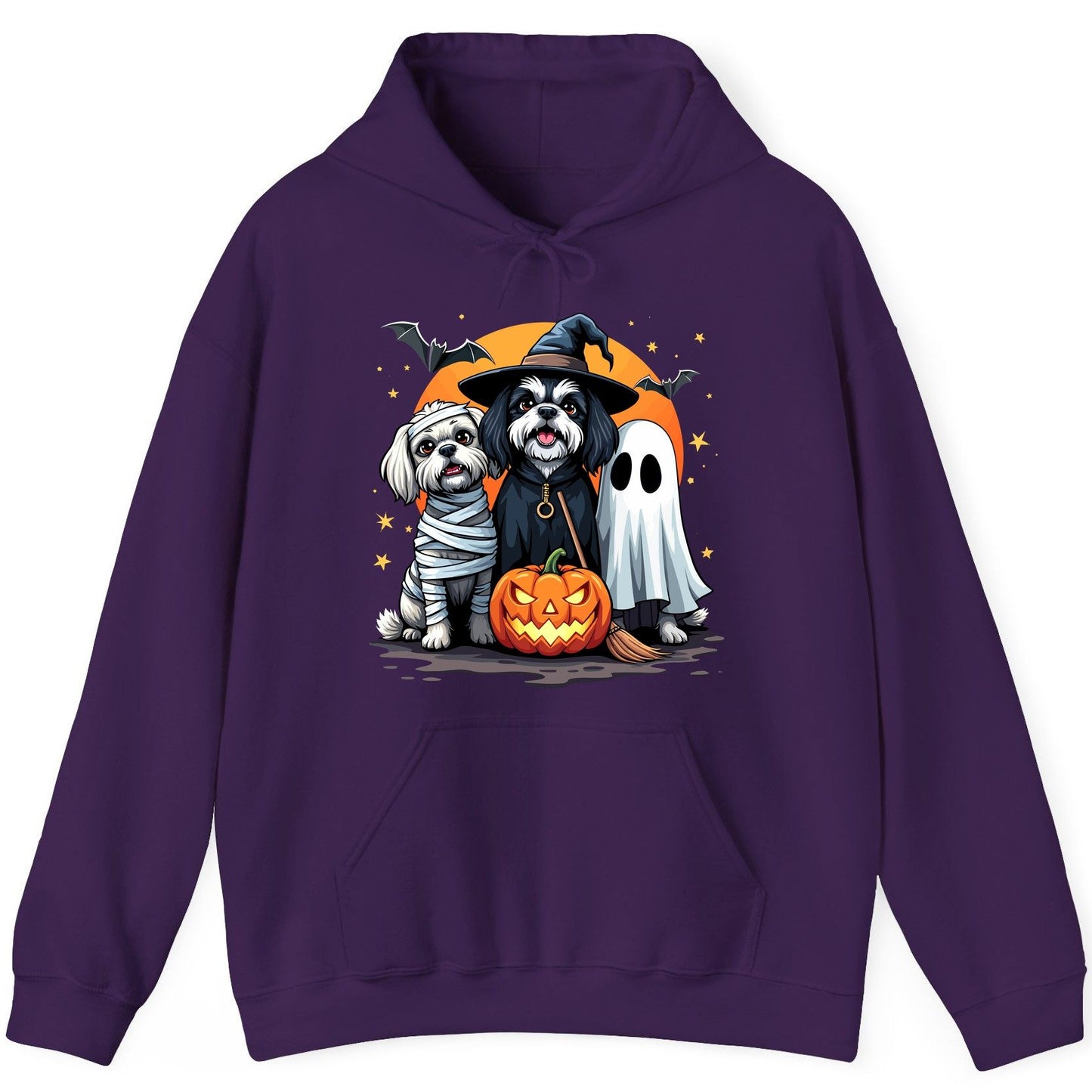 Halloween Dogs Costumes Halloween dogs Hoodie Purple product mockup