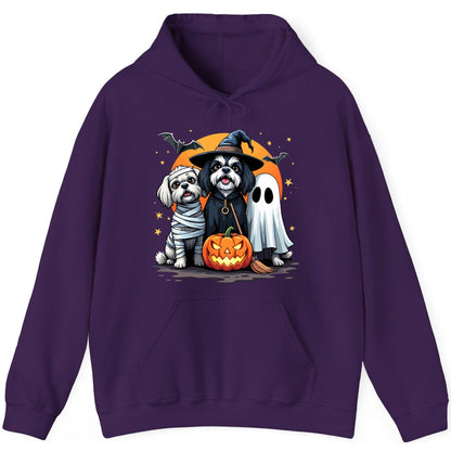 Halloween Dogs Costumes Halloween dogs Hoodie Purple product mockup