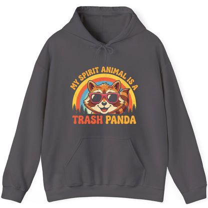 My Spirit Animal Is a Trash Panda raccoon Hoodie Charcoal product mockup