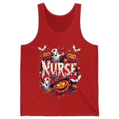 Nurse Halloween nurse Tank Top Red product mockup
