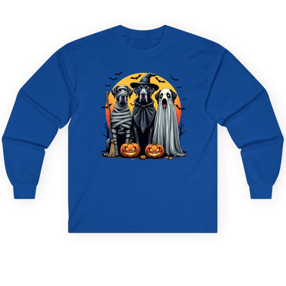 Halloween Dogs in Costumes Halloween dogs Long Sleeve Tee Royal product mockup