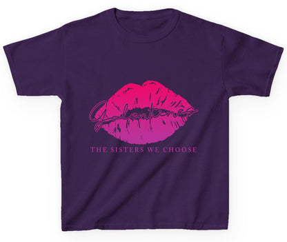 Galentines the Sisters We Choose galentine's day Youth T-Shirt Purple product mockup