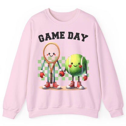 Game Day tennis Sweatshirt Light Pink product mockup