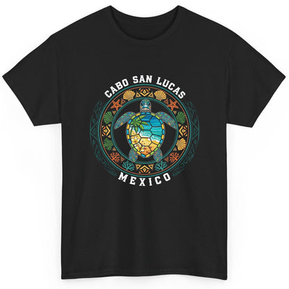 Cabo San Lucas Mexico sea turtle T-Shirt Black product mockup