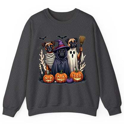 Halloween Dogs in Costume Halloween dogs Sweatshirt Dark Heather product mockup