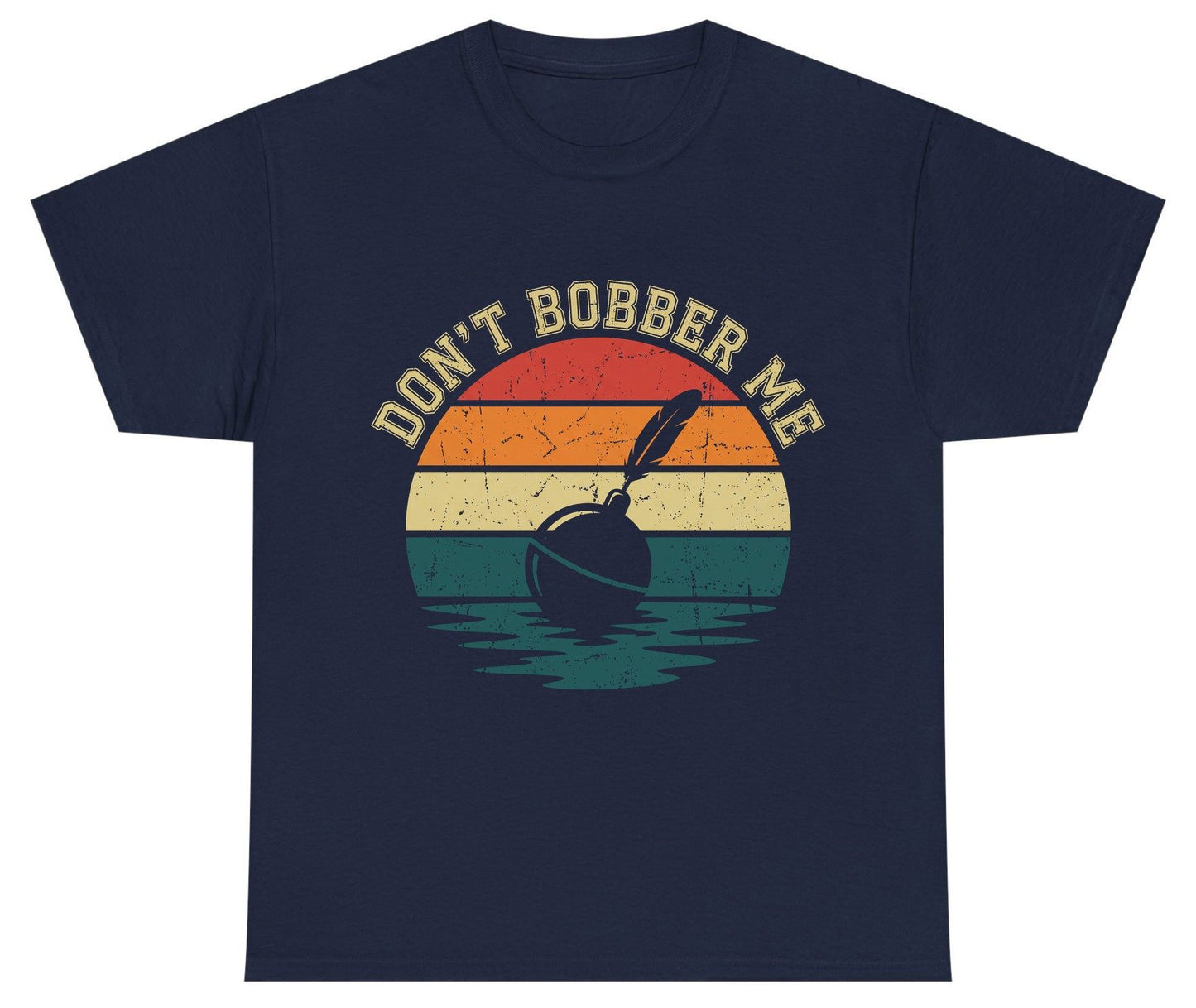 Don't Bobber Me fishing Youth T-Shirt Navy product mockup