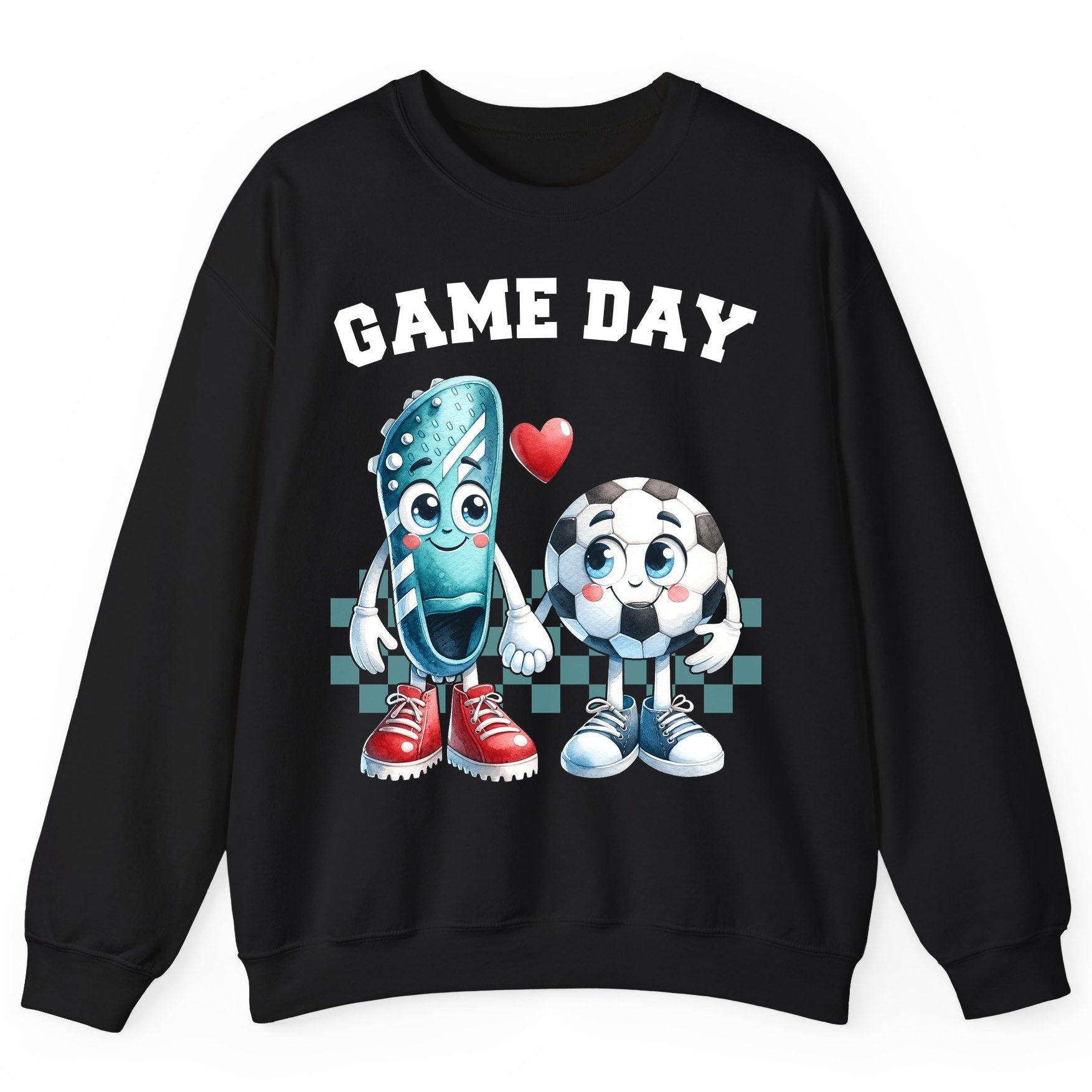 Game Day soccer Sweatshirt Black product mockup