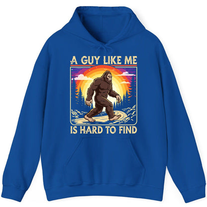 A Guy Like Me Is Hard to Find bigfoot Hoodie Royal product mockup