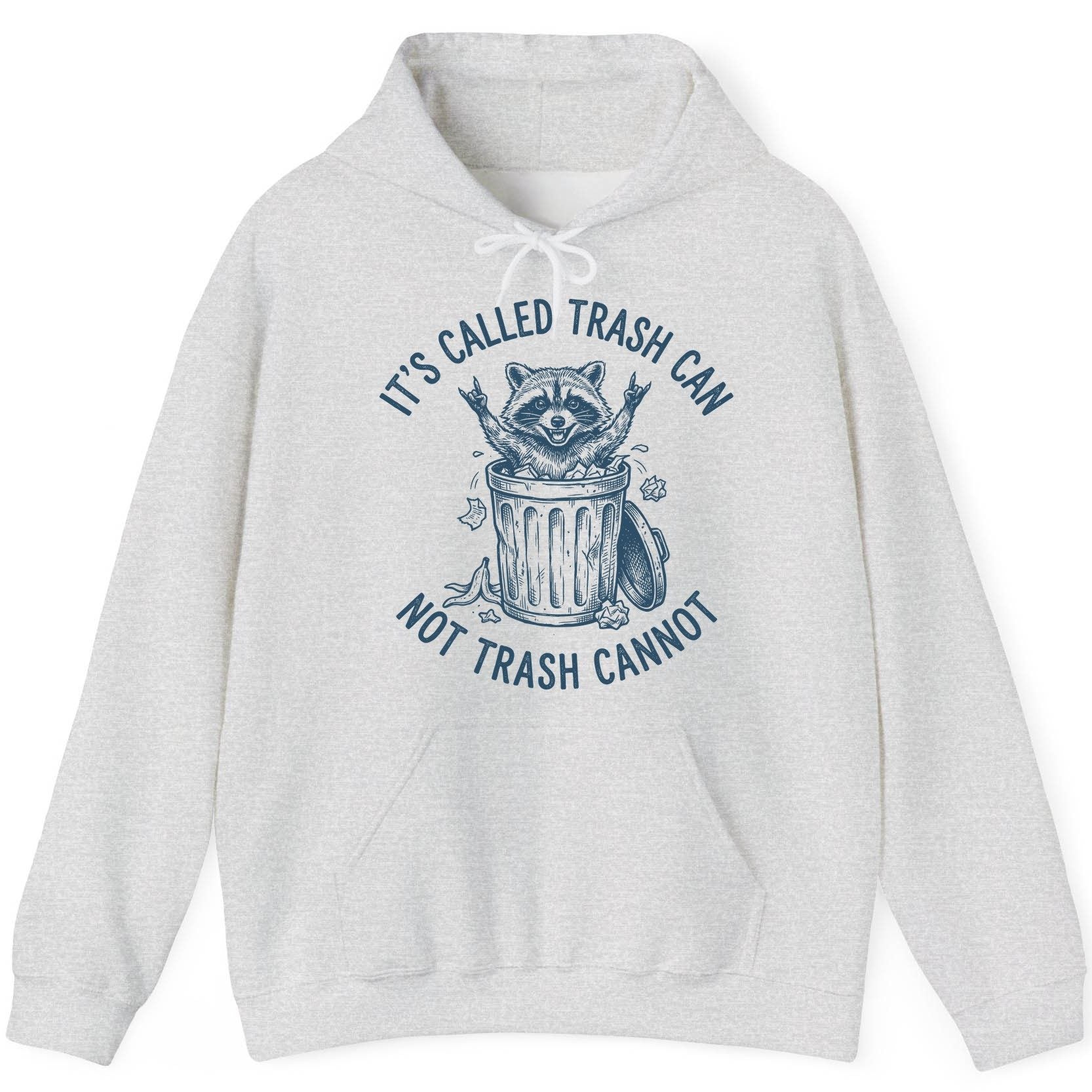 It's Called Trash Can Not Trash Cannot raccoon Hoodie Ash product mockup