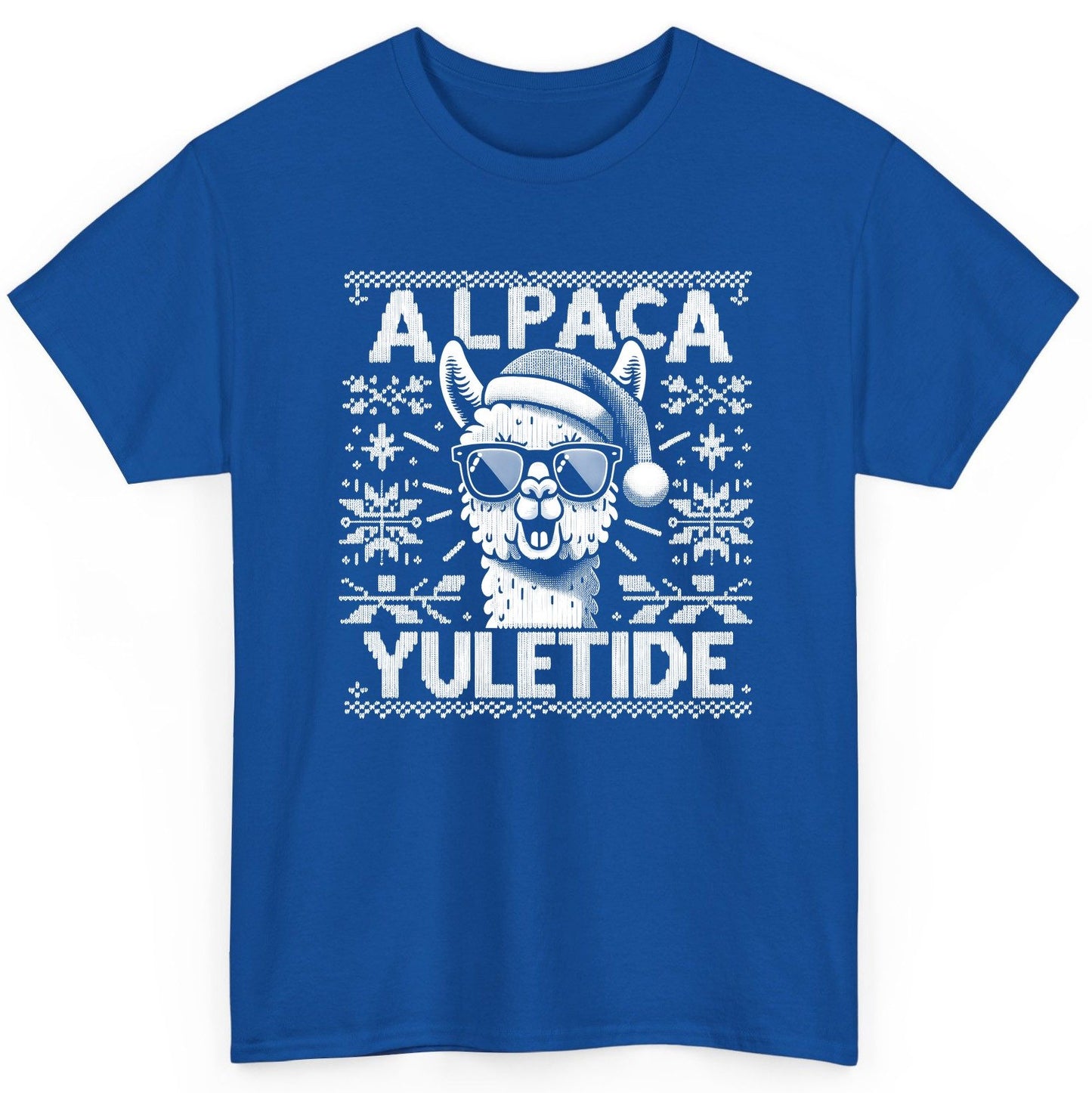 ALPACA Yuletide Funny Lovers T-Shirt - product mockup - Royal