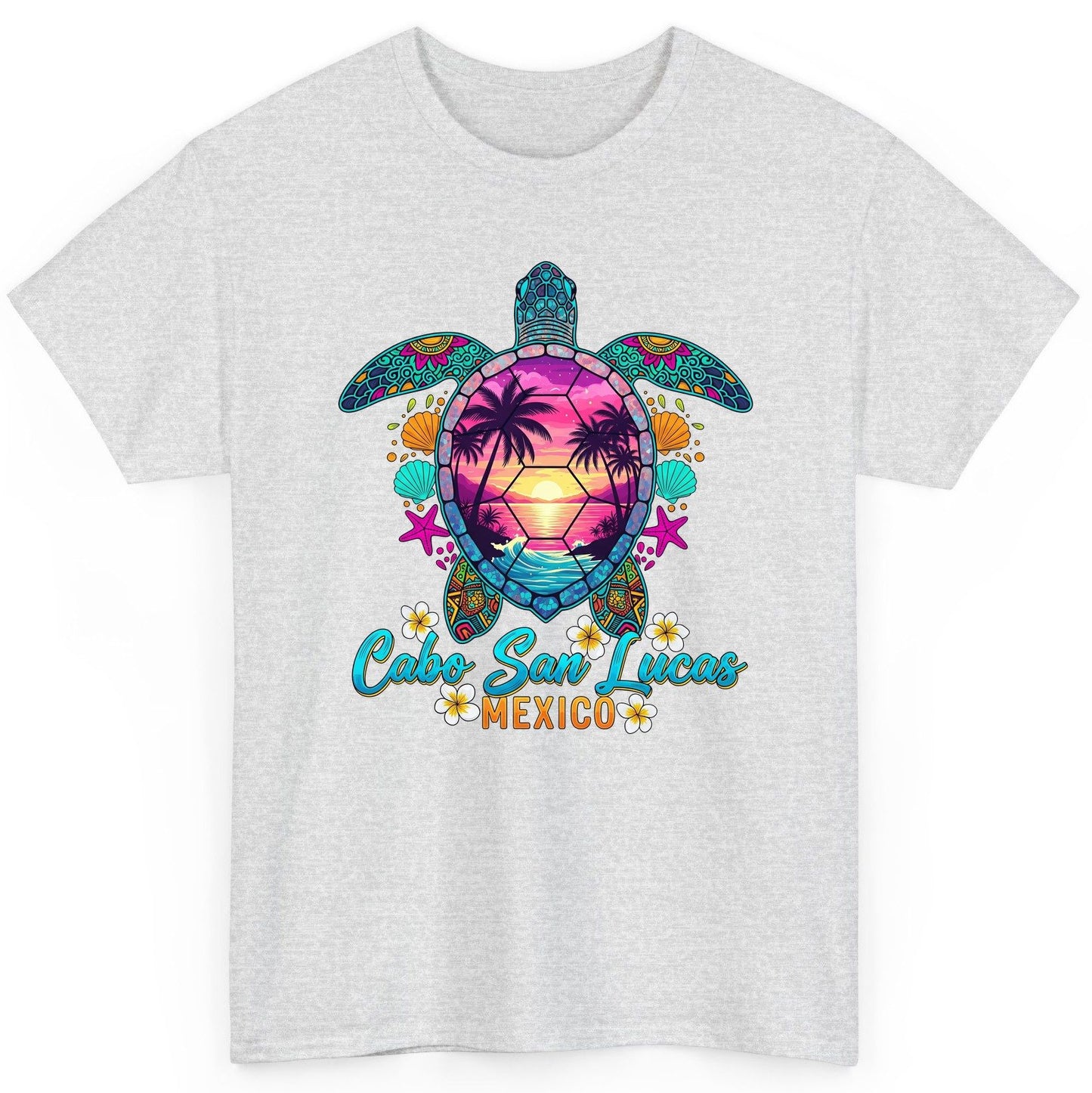 Cabo San Lucas Mexico sea turtle T-Shirt Ash product mockup
