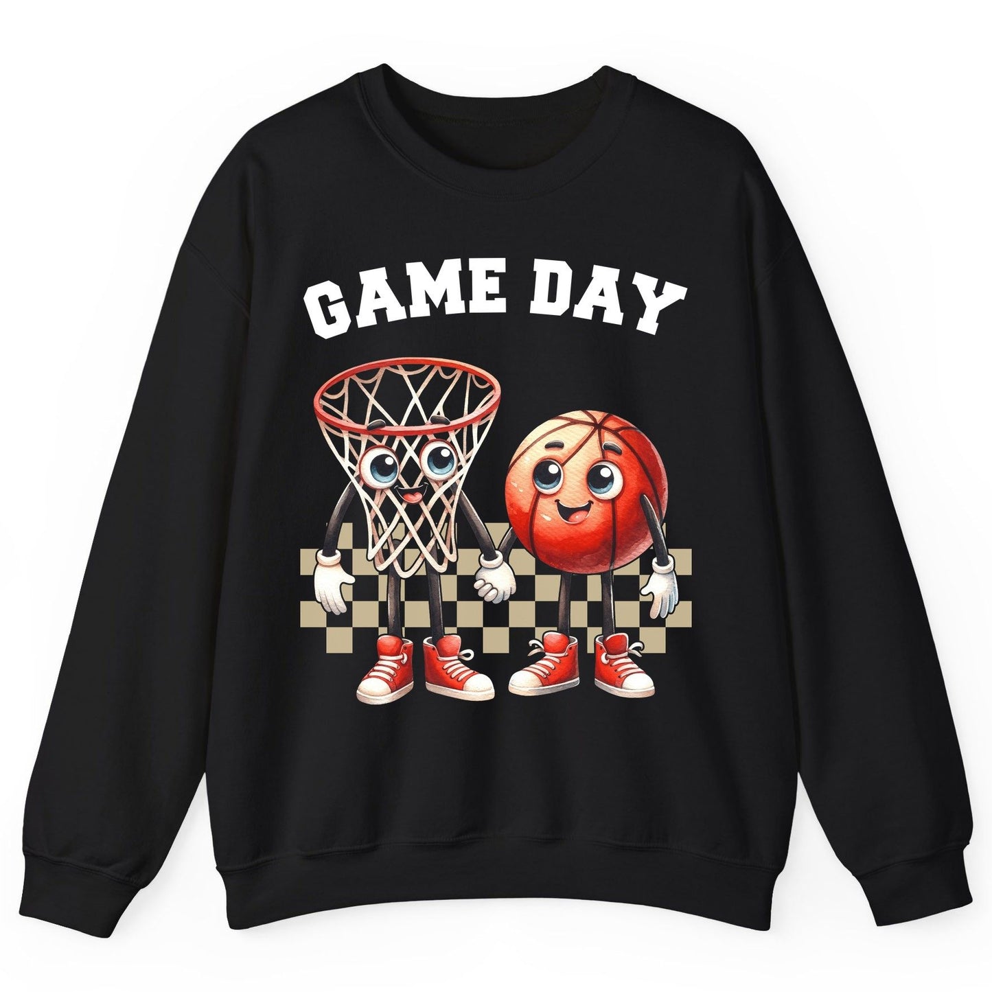 Game Day basketball Sweatshirt Black product mockup