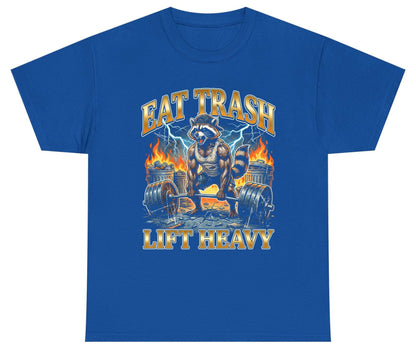 Eat Trash Lift Heavy raccoon Youth T-Shirt Royal product mockup