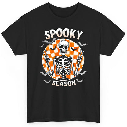 Spooky Season Halloween skeleton T-Shirt Black product mockup