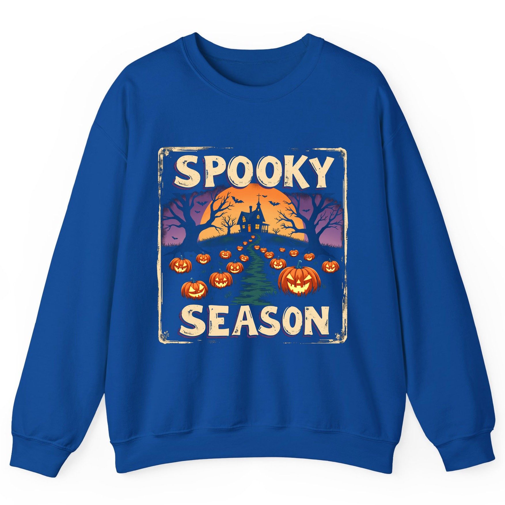 Spooky Season Halloween Sweatshirt Royal product mockup