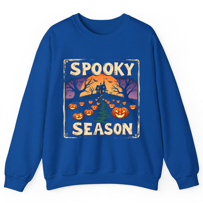 Spooky Season Halloween Sweatshirt Royal product mockup
