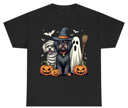 Halloween Dogs in Costumes Halloween dogs Youth T-Shirt Black product mockup