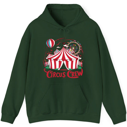 Circus Crew circus Hoodie Forest Green product mockup
