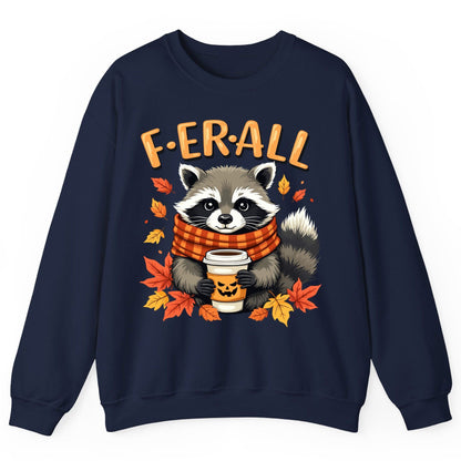 F ER All raccoon Sweatshirt Navy product mockup