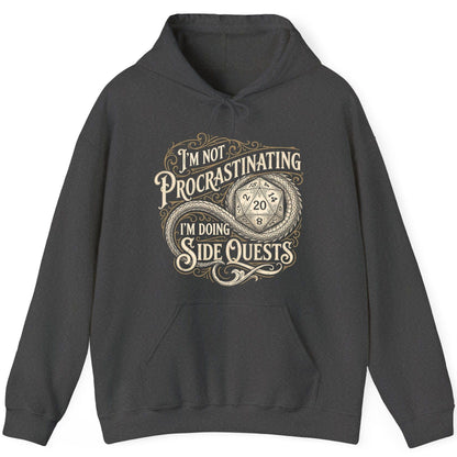 I'm Not Procrastinating I'm Doing Side Quests rpg gaming Hoodie Dark Heather product mockup
