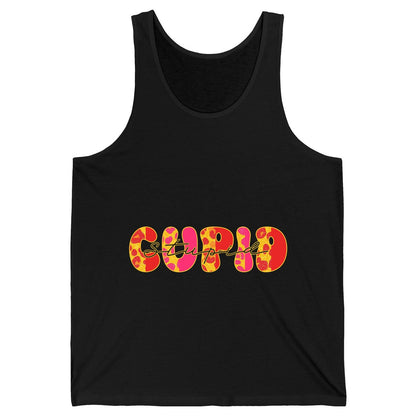Stupid Cupid anti-Valentine's Day Tank Top Black product mockup