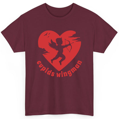 Cupids Wingman cupid T-Shirt Maroon product mockup
