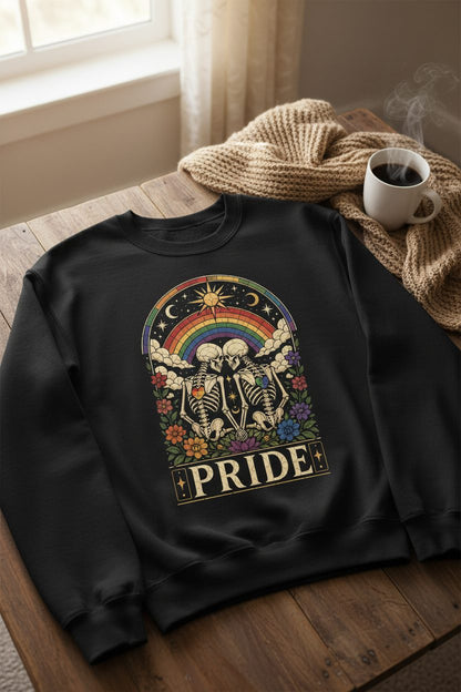Pride Lgbtq+ Sweatshirt - product mockup - Black