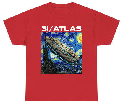 31 Atlas van gogh sci-fi mashup Youth T-Shirt Red product mockup