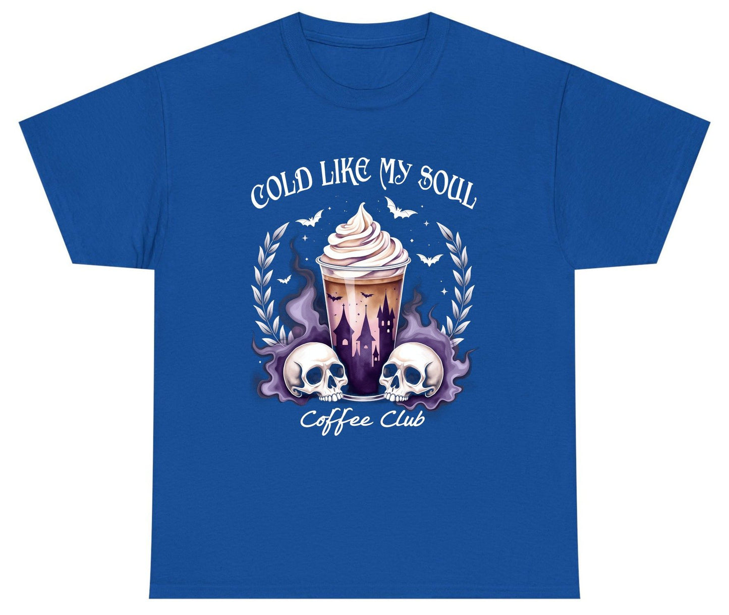 Cold Like My Soul Coffee Club gothic iced coffee Youth T-Shirt Royal product mockup
