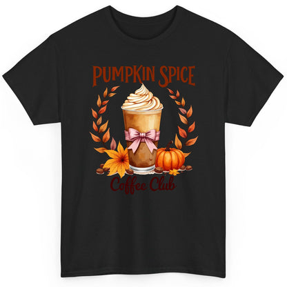 Pumpkin Spice Coffee Club pumpkin spice latte T-Shirt Black product mockup