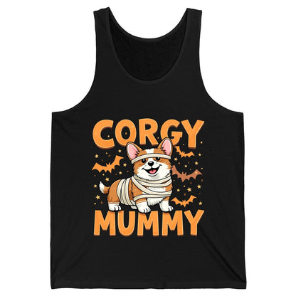 Corgy Mummy corgi Tank Top Black product mockup