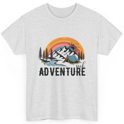 Seek Adventure camping T-Shirt Ash product mockup