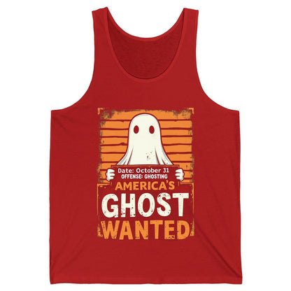 Date October 31 Offense Ghosting America's Ghost Wanted ghost Tank Top Red product mockup