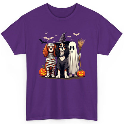 Cavalier Spaniel Halloween Dogs cavalier king charles spaniel T-Shirt Purple product mockup