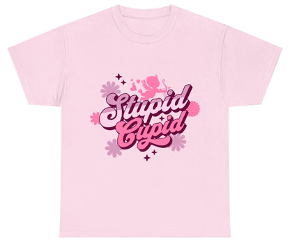 Stupid Cupid anti-Valentine's Day Youth T-Shirt Light Pink product mockup
