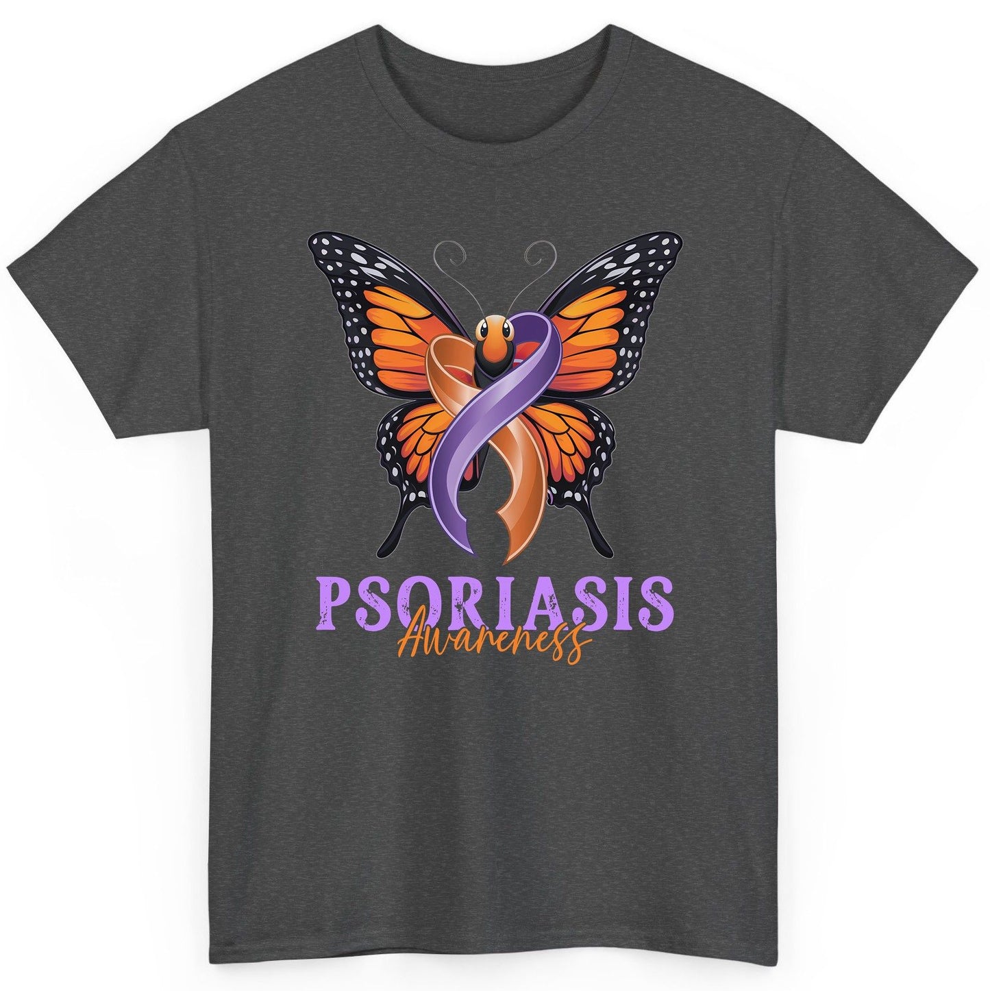 Psoriasis Awareness psoriasis awareness T-Shirt Dark Heather product mockup
