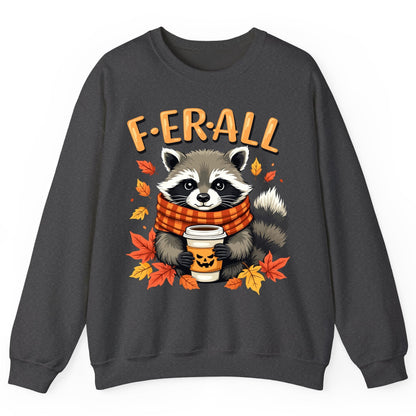 F ER All raccoon Sweatshirt Dark Heather product mockup