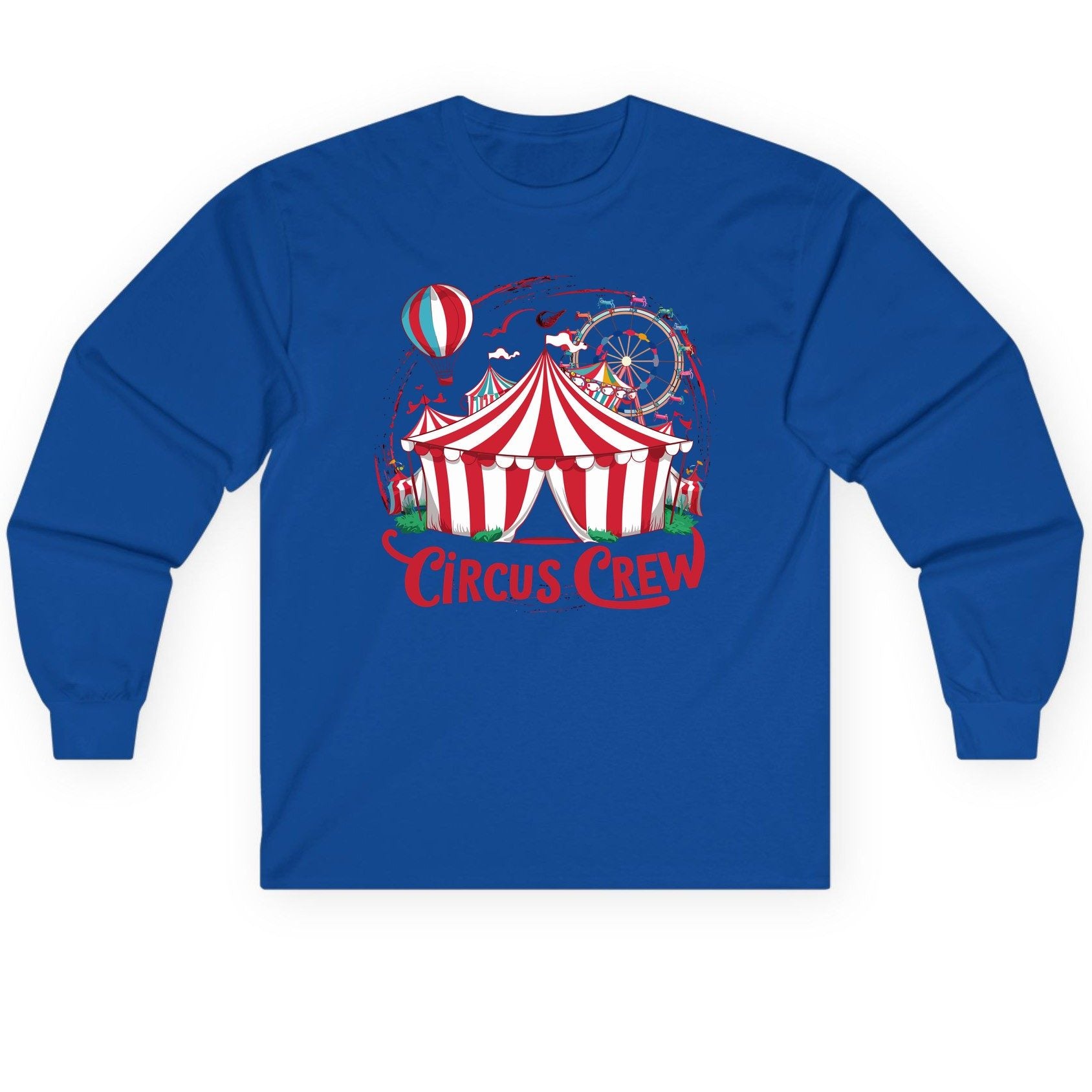 Circus Crew circus Long Sleeve Tee Royal product mockup