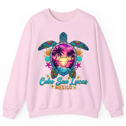 Cabo San Lucas Mexico sea turtle Sweatshirt Light Pink product mockup