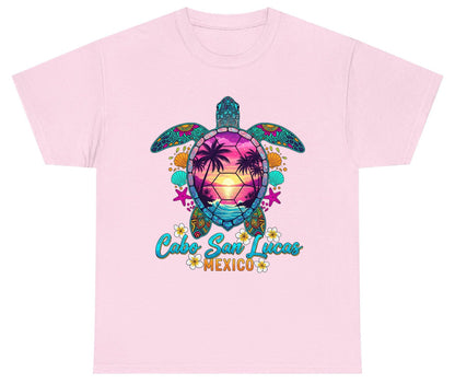Cabo San Lucas Mexico sea turtle Youth T-Shirt Light Pink product mockup