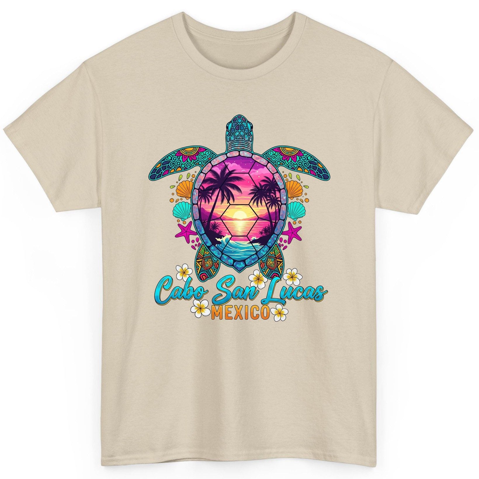Cabo San Lucas Mexico sea turtle T-Shirt Sand product mockup