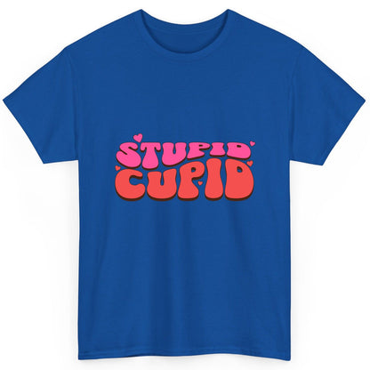 Stupid Cupid anti-Valentine's Day T-Shirt Royal product mockup