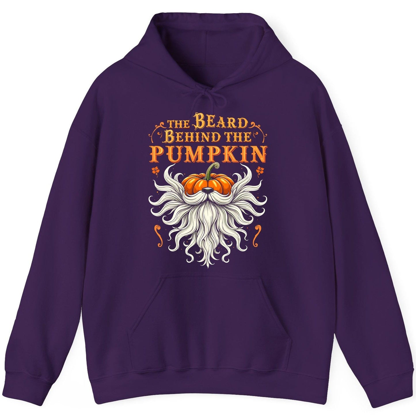 The Beard Behind the Pumpkin bearded dad Hoodie Purple product mockup