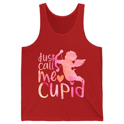 Just Call Me Cupid cupid Tank Top Red product mockup