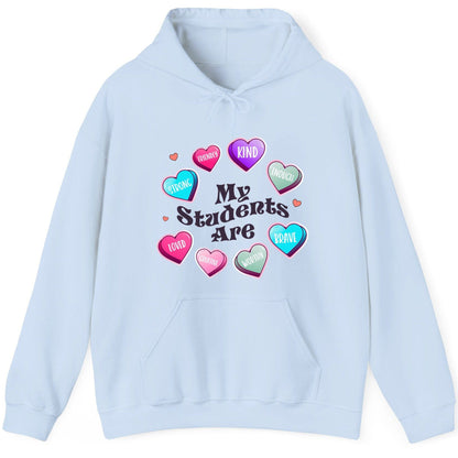 My Students Are teacher appreciation Hoodie Light Blue product mockup
