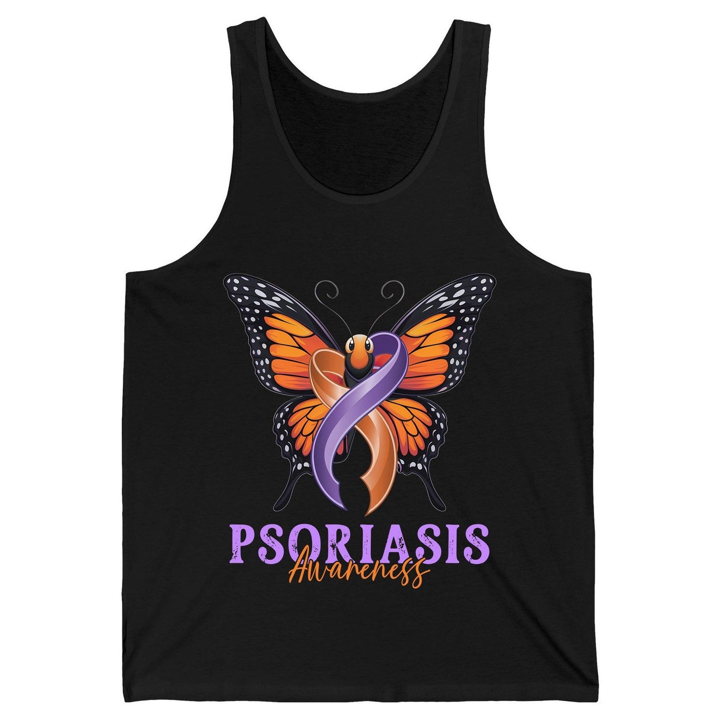 Psoriasis Awareness psoriasis awareness Tank Top Black product mockup