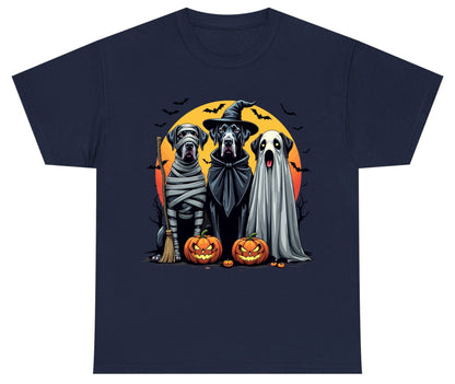 Halloween Dogs in Costumes Halloween dogs Youth T-Shirt Navy product mockup