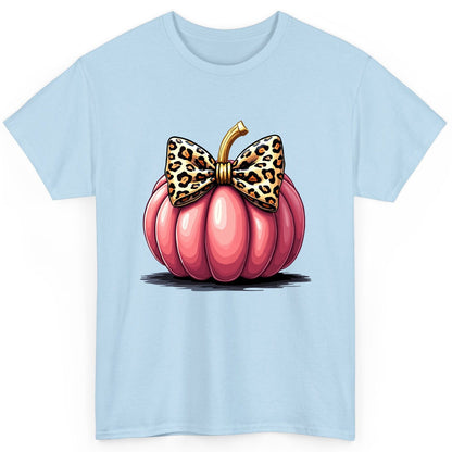 Pink Leopard Pumpkin pink pumpkin T-Shirt Light Blue product mockup
